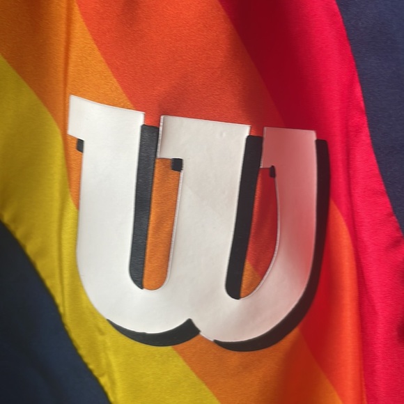 Wilson Windbreaker Cropped Track Jacket  1/4 Zip small - Picture 3 of 4